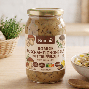 Romige boschampignonsaus met Truffelolie