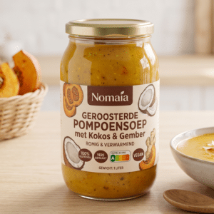 Geroosterde pompoensoep met kokos & gember